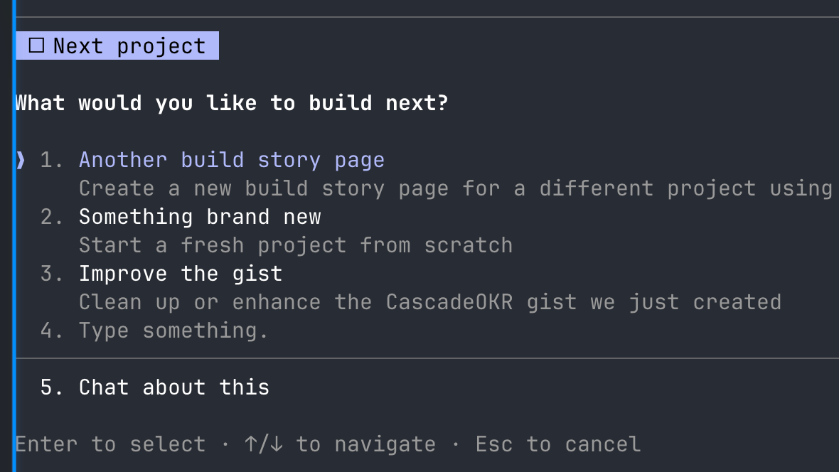 Claude Code in Terminal — asking clarifying questions